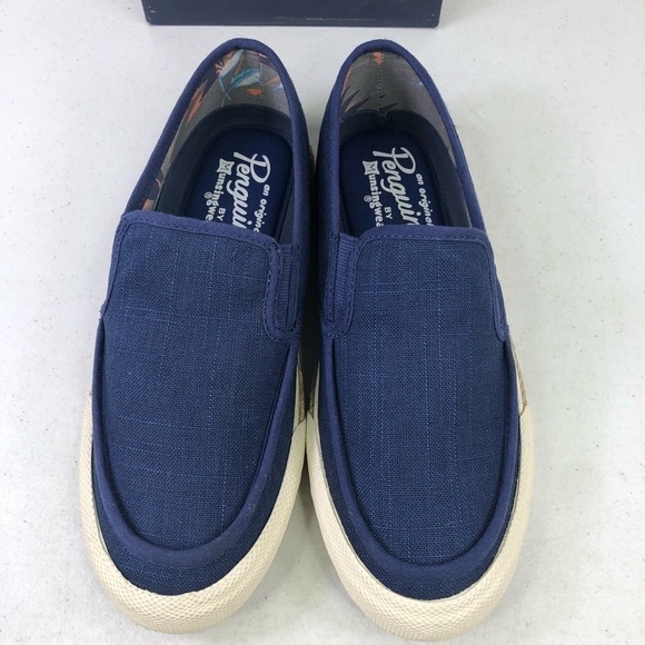 ORIGINAL Penguin Rodney Navy Slip On Loafers - Picture 5 of 10